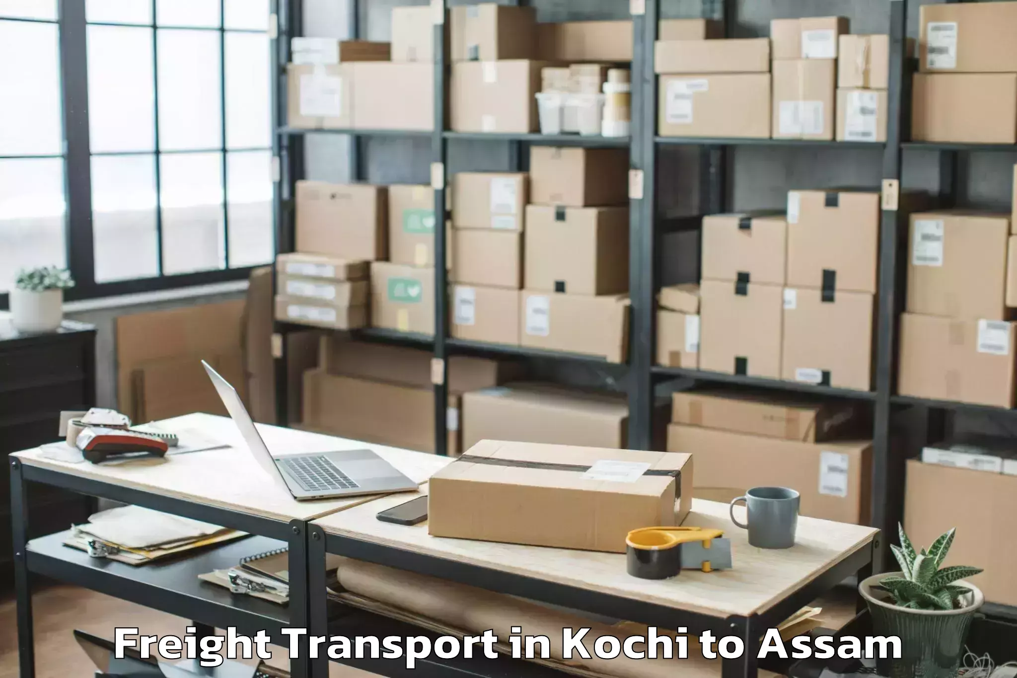 Affordable Kochi to Patharighat Freight Transport